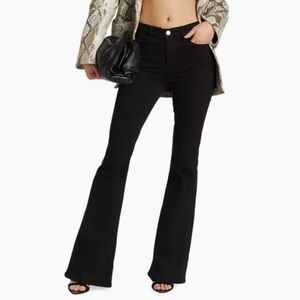 Frame Denim Black Flare Jeans le one